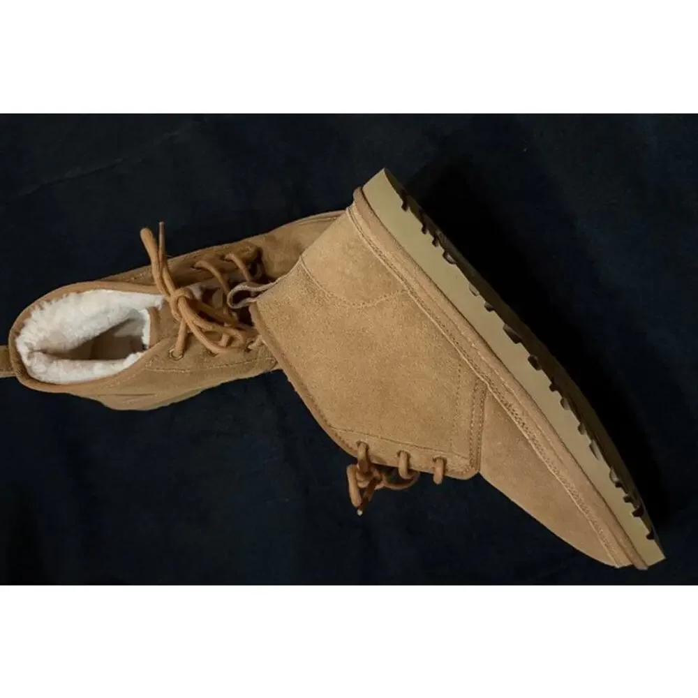 UGG Neumel Heritage Suede NEW No Tags or Box Chestnut Sze 10 Warm Comfort Chukka